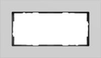 Gira Abdeckrahmen 2-fach Alu.Grau(lackiert) 1002405