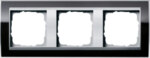 Gira Abdeckrahmen 3-fach klar schwarz 0213736