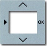Busch-Jaeger Zentralscheibe alu/sil für Timer-Bedienelem. 6435-83