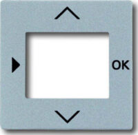 Busch-Jaeger Zentralscheibe alu/sil für Timer-Bedienelem. 6435-83