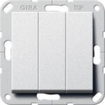 Gira Wippschalter Ein Aus 3-fach alu 283026