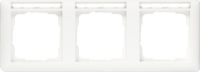 Gira Rahmen 3f.reinweiß-glänzend m. Schriftfeld 109303