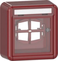 GIRA 320630 Abdeckung m.BSF+Glasscheibe WG AP Rot RAL3000