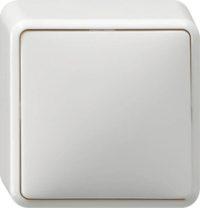 Gira Kreuzschalter reinweiß AP 010713
