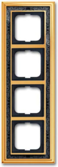 Busch-Jaeger Rahmen 4-fach ms/poliert Dekor anthrazit 1724-833
