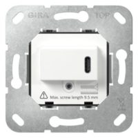 GIRA USB-Spannungsversorgung 1USB-C UP 236200 3,25mA ws 5-20V 50-60Hz