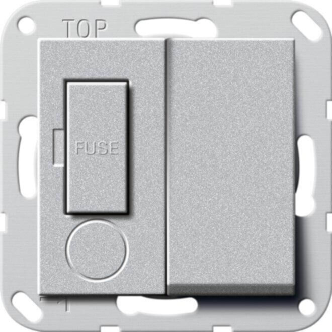 Gira Gira Fused outlet 13A abschalt. alu 278526