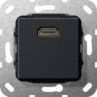 Gira HDMI Gender Changer schwarz matt 566910