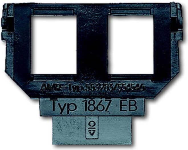 Busch-Jaeger Sockel für 1758... für Mod.-Jack 2x6u.8-polig 1867 EB