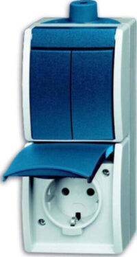 Busch-Jaeger Kombination Steckdose.+Se schalter 2601/5/20EW-53-503
