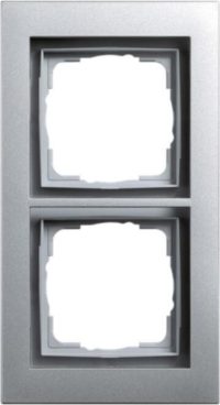 Gira Adapterrahmen 2-fach alu 1254651