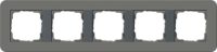 Gira Abdeckrahmen 5fach Dklgrau/Anthrazit 0215423