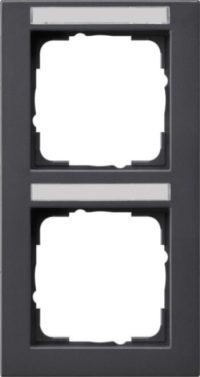 Gira Abdeckrahmen 2fach anthrazit senkrecht,bruchsi. 110223