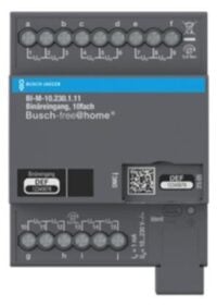 Busch-Jaeger Binäreingang free@home Reiheneinbaugerät BI-M-10.230.1.11 4TE LED 10-fach