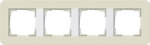 Gira Abdeckrahmen 4-fach Sand/Reinweiß 0214417