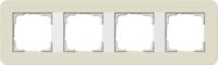 Gira Abdeckrahmen 4fach Sand/Reinweiß 0214417