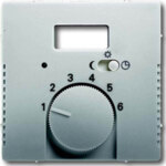 Busch-Jaeger Zentralscheibe Edelstahl Temp Regl mit Nachtabs 1795 TA-866
