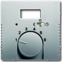 Busch-Jaeger Zentralscheibe Edelstahl Temp Regl mit Nachtabs 1795 TA-866