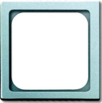 Busch-Jaeger Zentralscheibe Aluminium-Silber 50x50,für TAE-Einsatz 1746/10-83