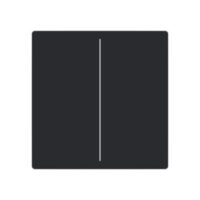 Busch-Jaeger Tastwippe KNX free@home schwarz LFW/A.2.63.11-885 Kunststoff Thermopl 2-fach