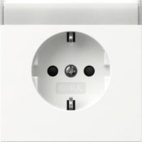 GIRA 446270 SCHUKO-Steckd.BSF +SH Flächenschalter Reinweiß