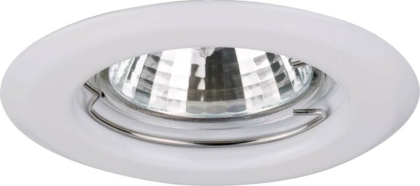Brumberg 01-70010 NV-Einbaustrahler 50W GX5,3, Eisen, starr, ws, Sprengring