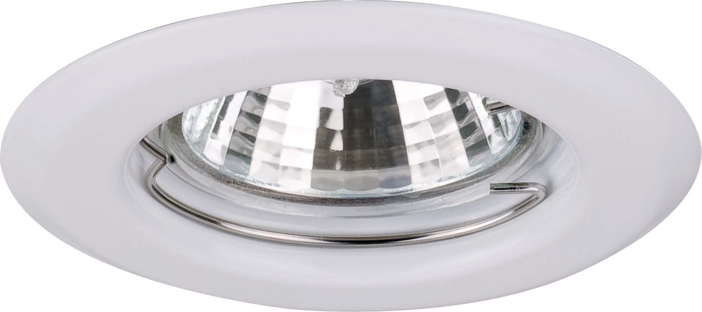 Brumberg 01-70010 NV-Einbaustrahler 50W GX5,3, Eisen, starr, ws, Sprengring