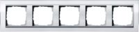 Gira Abdeckrahmen 5fach klar weiß 0215726