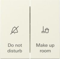 GIRA 310401 Wippschalter Anzeige Hotel- zimmerstatus System 55 Cremeweiß gl.