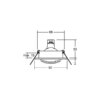 Brumberg 01-71079 NV-Einbaustrahler 50W GX5,3 Eisen schwenkbar gold Sprengring – Bild 3
