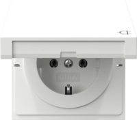 GIRA 445470 SCHUKO-Steckd.KD Flächenschalter Reinweiß