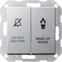 Gira Wipp-Schalter alu Hotel-Statusanzeige 110426