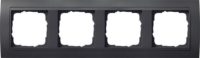Gira Abdeckrahmen 4fach anthrazit f.anth.ZL,bruchsich. 021408