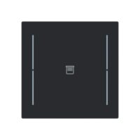 Busch-Jaeger Tastwippe KNX free@home schwarz Busch-art linear LFJ/A.1.70.11-45m Kunststoff