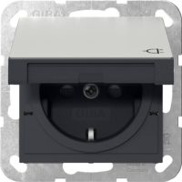 Gira SCHUKO-Steckdose KD + SH Edelstahl 4414600