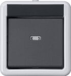 Gira KNX Taster BA 1-fach grau Aufputz 1Punkt 515130