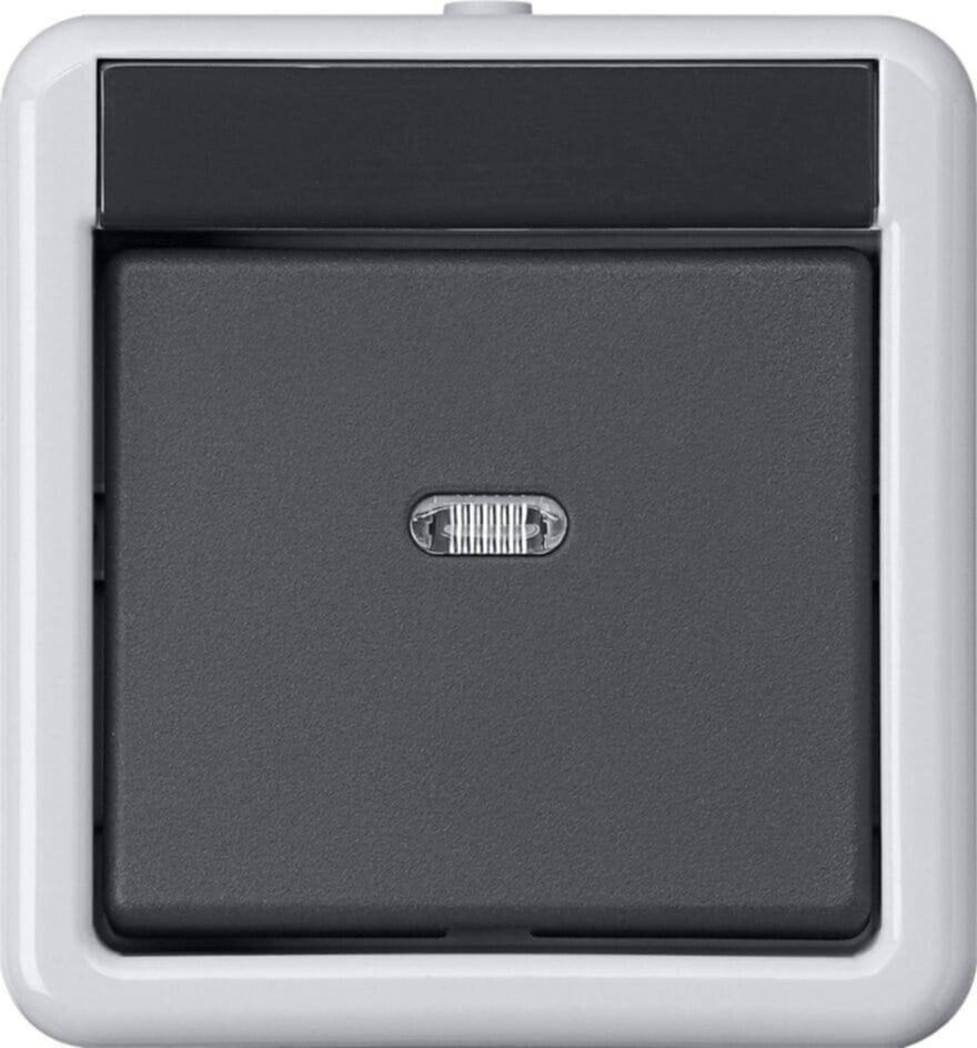 Gira KNX Taster BA 1-fach grau Aufputz 1Punkt 515130
