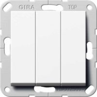 Gira Wippschalter Ein Aus 3fach reinweiß 283003