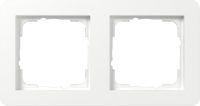 GIRA 0212150 Abdeckrahmen 2fach Gira E1 Reinweiß