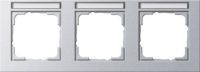 Gira Abdeckrahmen 3fach .alu waagerecht, bruchsi. 109325