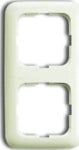 Busch-Jaeger Rahmen 2-fach weiß, senkrecht + waage. 2512-212