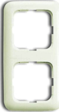 Busch-Jaeger Rahmen 2-fach weiß, senkrecht + waage. 2512-212