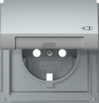 Gira Abdeckung. SCHUKO-Steckdose KD Gira TX_44 F Aluminium 492265
