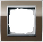 Gira Abdeckrahmen 1-fach klar braun 0211766