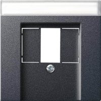 Gira Zentralplatte TAE anthrazit m.Schriftf.,System55 087628