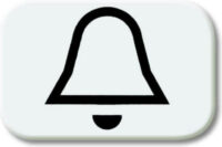 Busch-Jaeger Tastersymbol alpinweiß Klingel 2525 KI-214