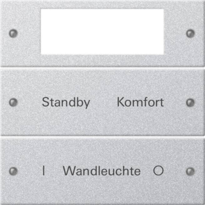 Gira Gira Wippenset 2-fach beschriftbar Sys 55 F Aluminium 221226