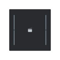 Busch-Jaeger Tastwippe KNX free@home schwarz Busch-art linear LFS/A.1.70.11-45m Kunststoff