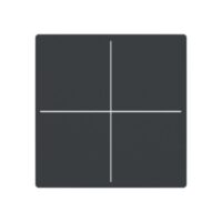Busch-Jaeger Tastwippe KNX free@home Kunststoff LFW/A.4.63.11-81 anthrazit Thermopl 4-fach