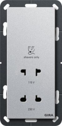 Gira Rasier Steckdose alu 282026